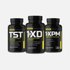 ALPHA MALE STACK By FORZAONE Performance Nutrition® Bottle Image of TST, 1XD & 1XPM