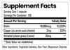 BIOTIN By Elemental Health Sciences 120 Capsules Supplement Facts Image