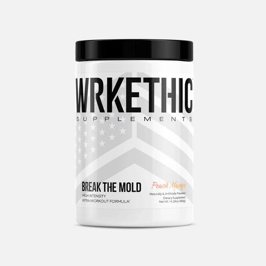 BREAK THE MOLD™ from WRKETHIC Supplements® Peach Mango Bottle Image