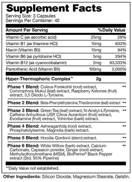 HYPERCOR™ from Katalyst Nutraceuticals® 120 Capsules Supplement Facts Image