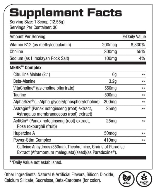 MERK™ from Stance Supplements® Image of Supplement Facts