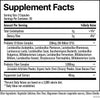 Probiotic by Elemental Health Sciences 60 Capsules Supplement Facts Image